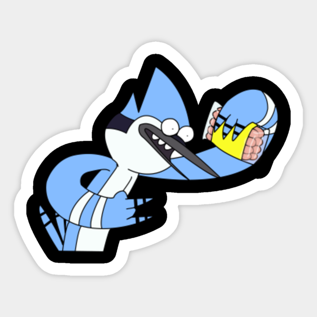 Regular Show Mordecai meat your maker Meat Your Maker Sticker